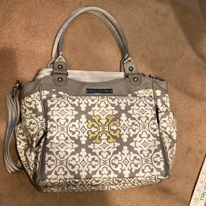 Petunia Pickle Bottom Carryall Coated Canvas Diaper Bag